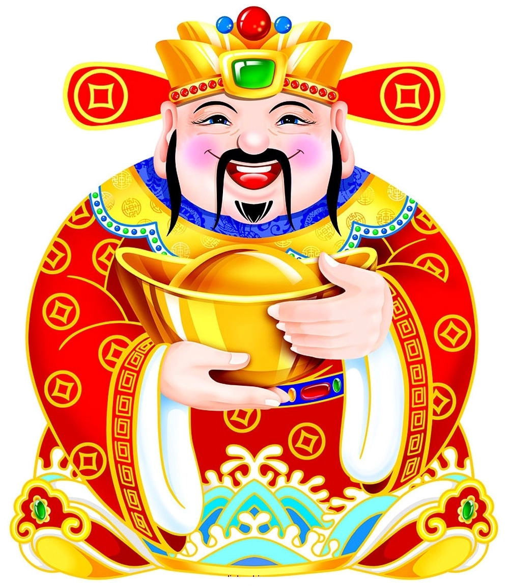 Hình ảnh Ông Thần Tài may mắn