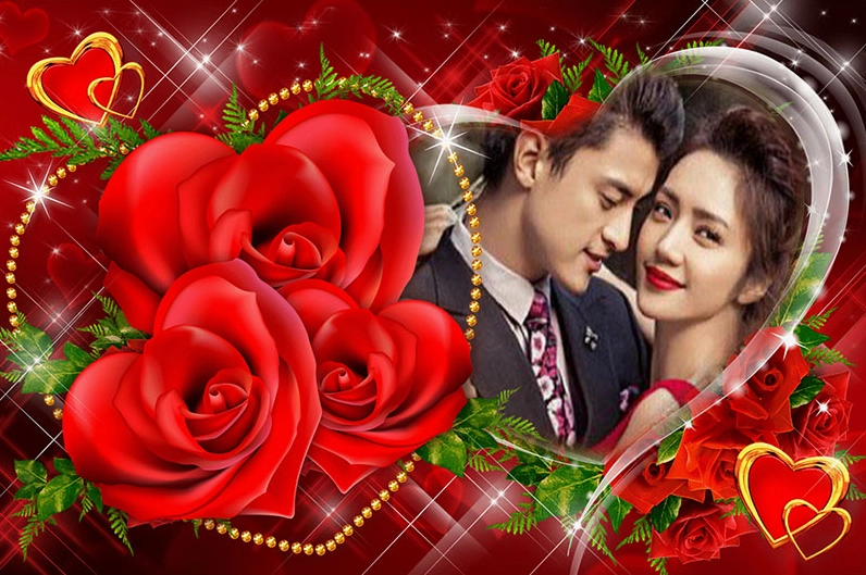 Hình ghép ảnh trái tim