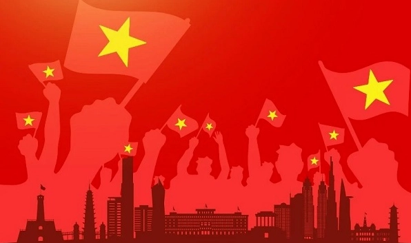 Hình nền 30/4 vector