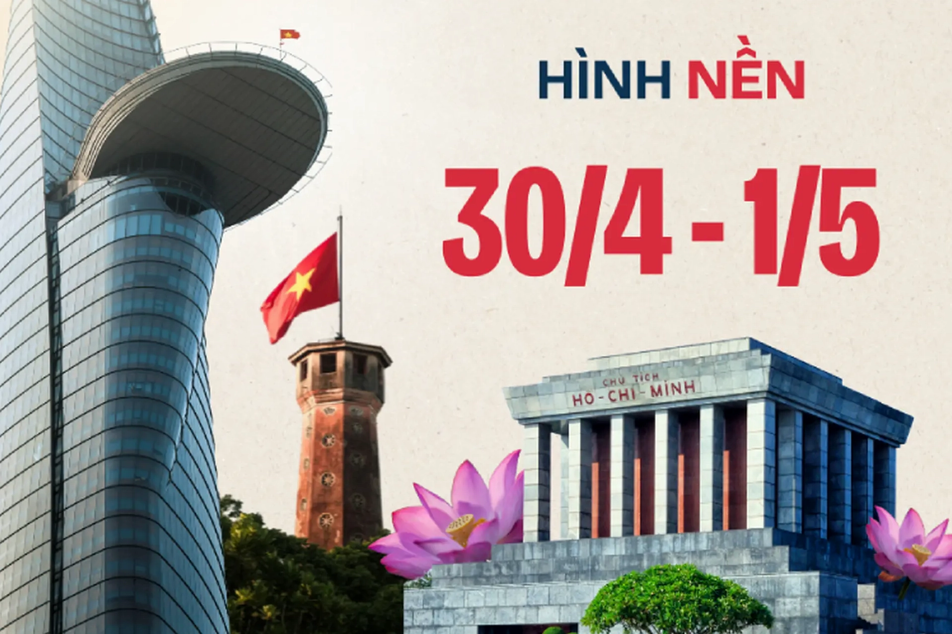 Hình nền 30/4 với hình ảnh đại diện