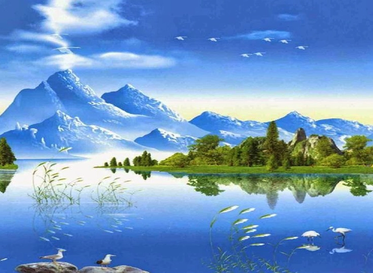 Hình nền 3D phong cách tối giản
