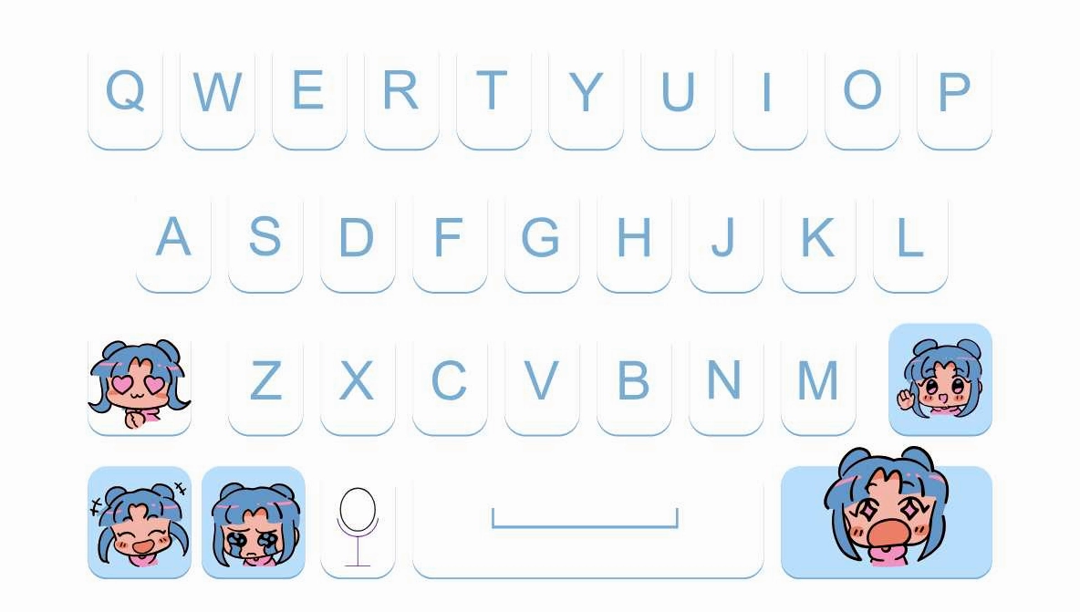Hình nền bàn phím chibi