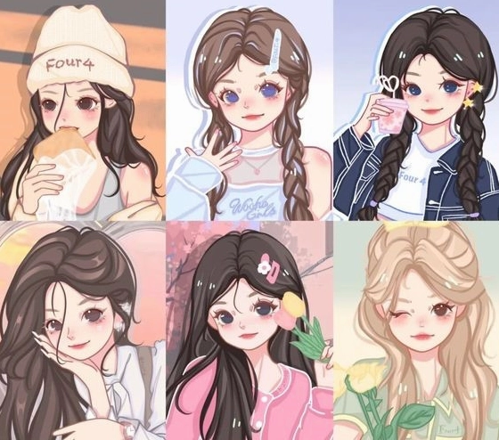 Hình nền Chibi gái dễ thương