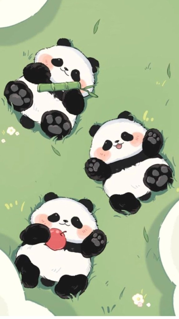 Hình nền Chibi gấu trúc