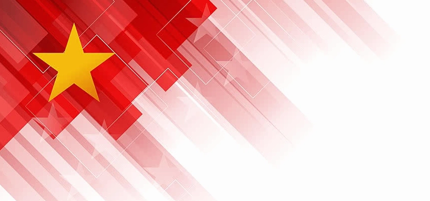 Hình nền cờ Việt Nam gradient