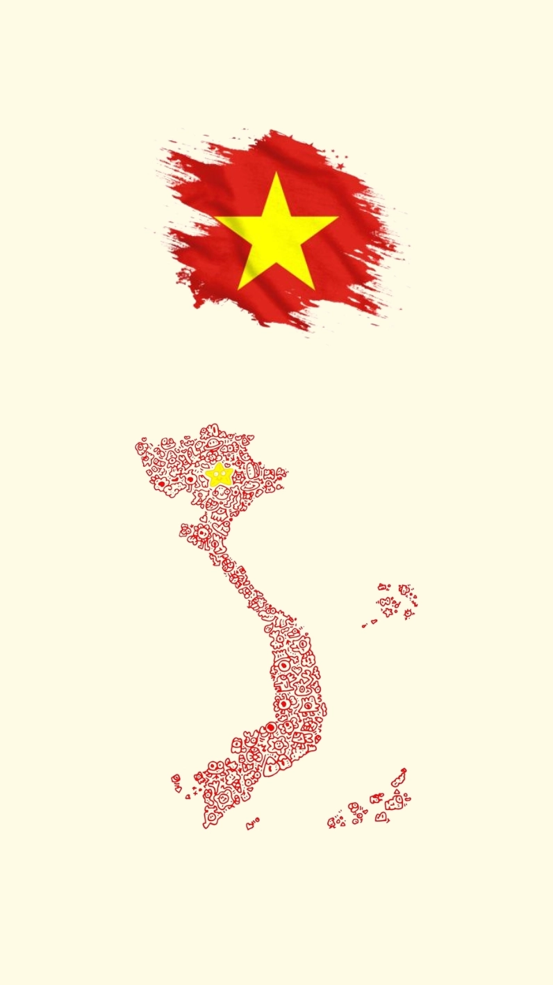 Hình nền cờ Việt Nam và bản đồ