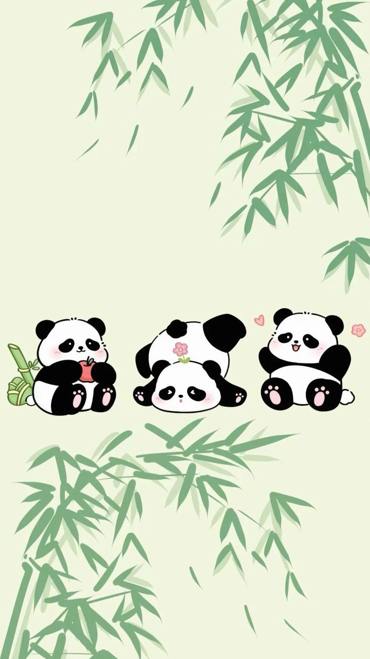 Hình nền gấu trúc dễ thương