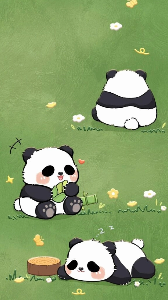 Hình nền gấu trúc dễ thương