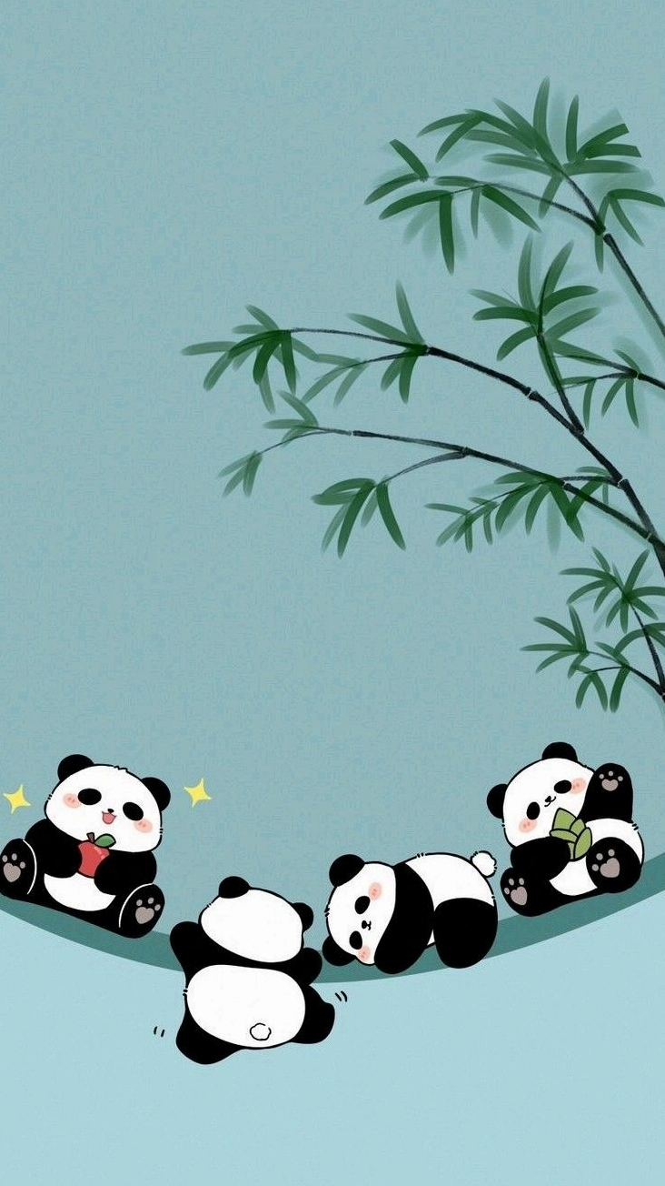 Hình nền gấu trúc ngộ nghĩnh