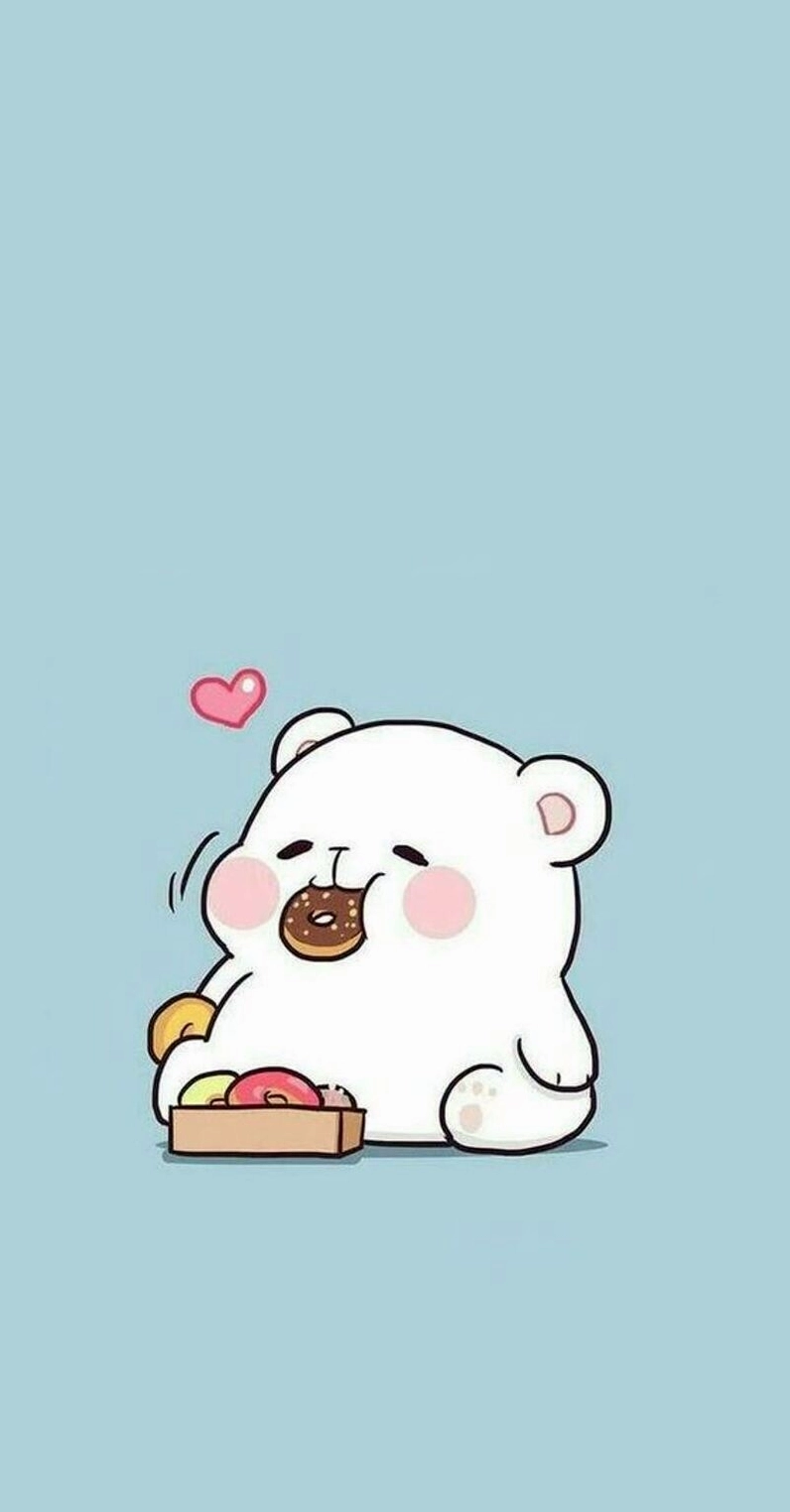 Hình nền gấu trúc vẽ chibi