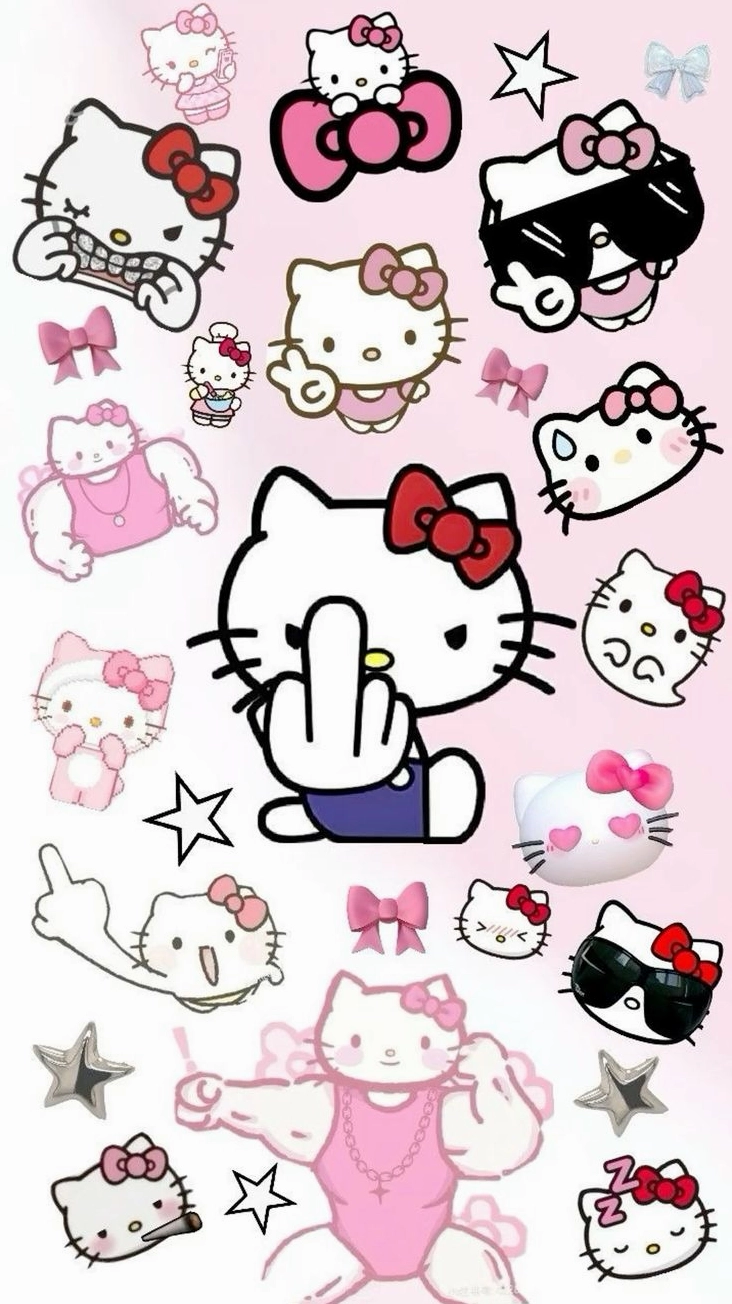 Hình nền Hello Kitty hoạt hình