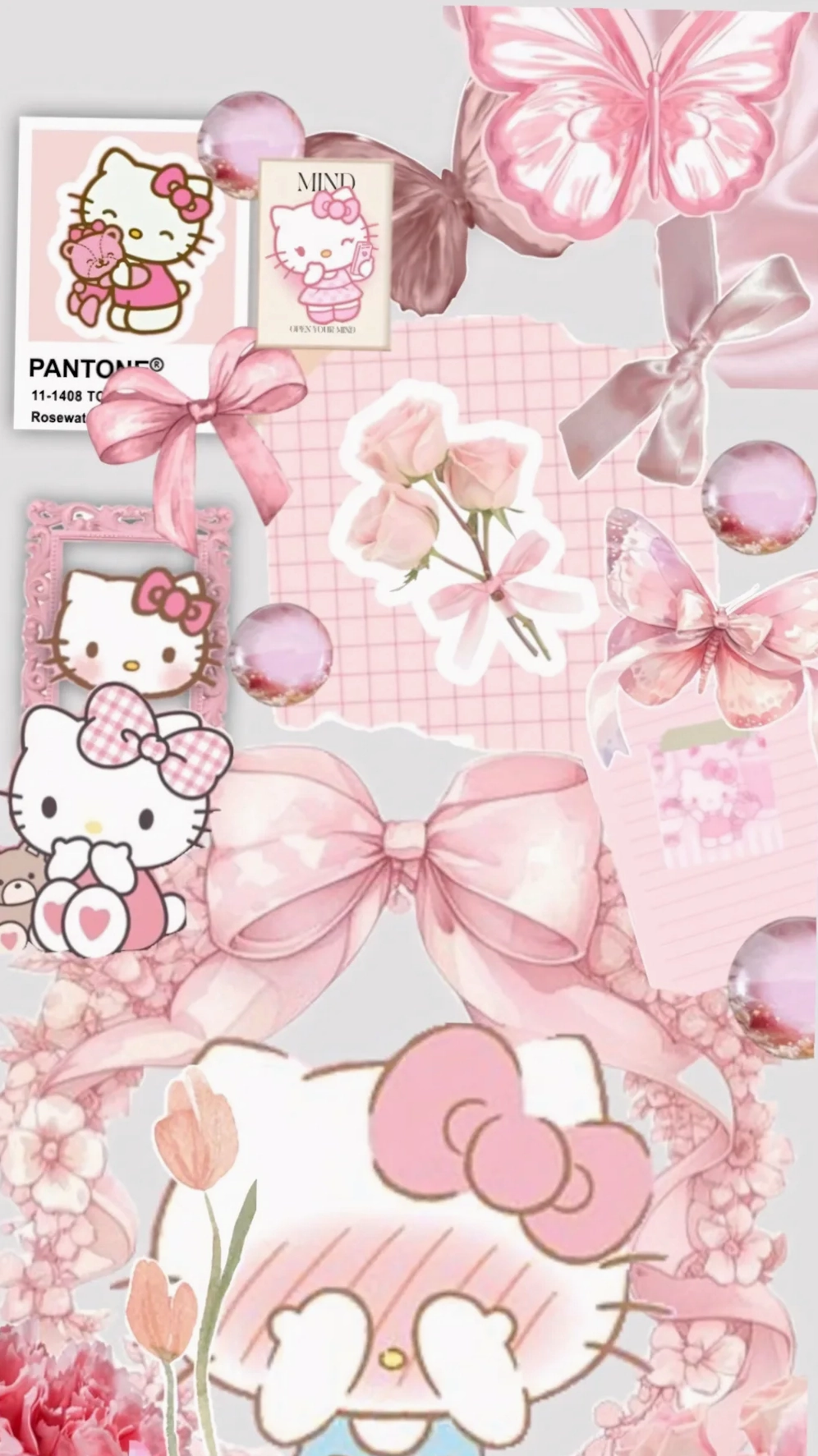Hình nền Hello Kitty vui nhộn