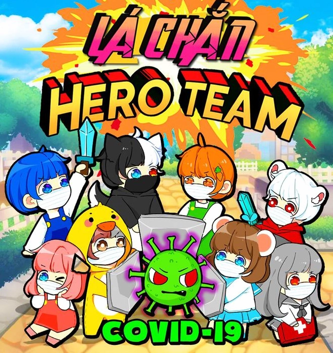 Hình nền Hero Team phong cách chibi