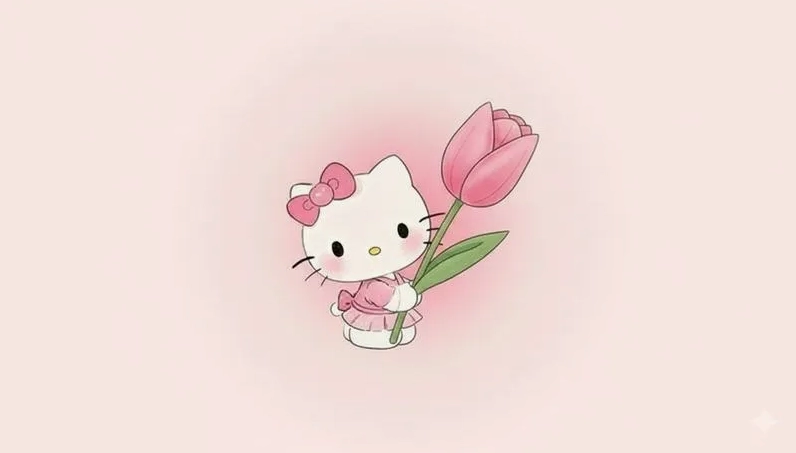 Hình nền iPad Hello Kitty 2026