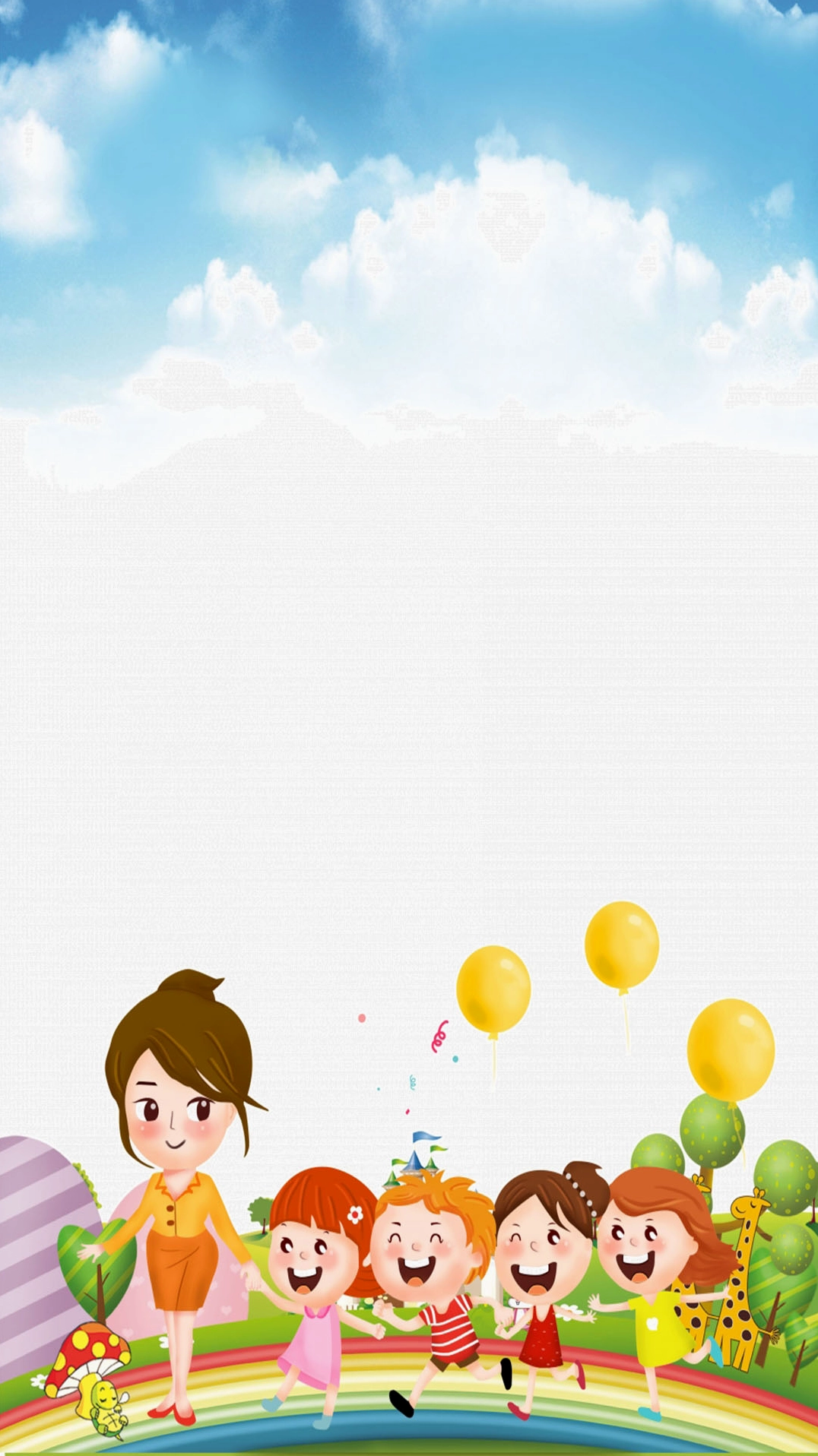 Hình nền mầm non dễ thương