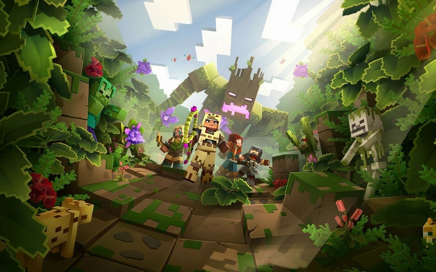 Hình nền Minecraft phong cách pixel