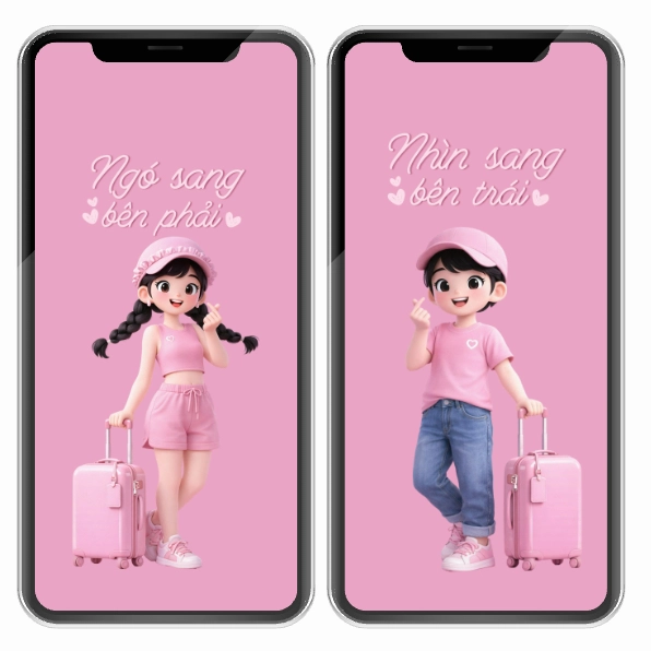 Hình nền đôi dễ thương
