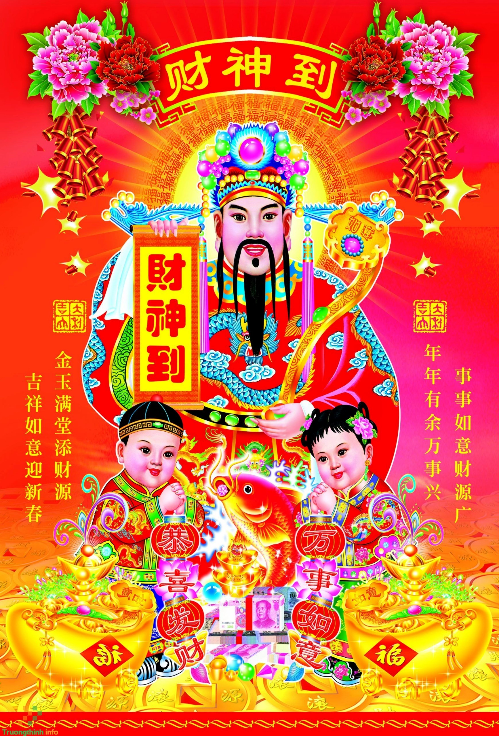 Hình nền Ông Thần Tài cầu may