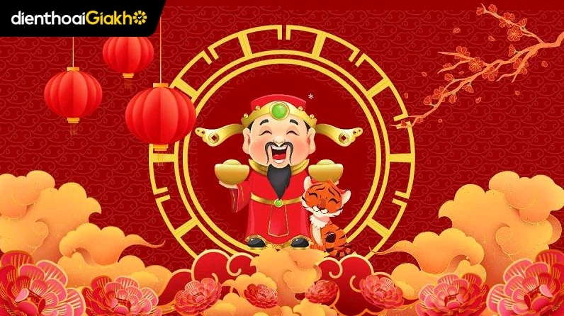 Hình nền Ông Thần Tài dễ thương