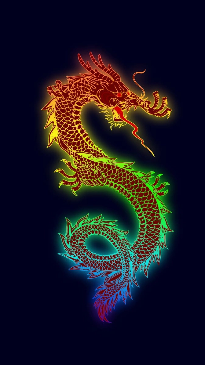 Hình nền rồng phương Đông cho điện thoại