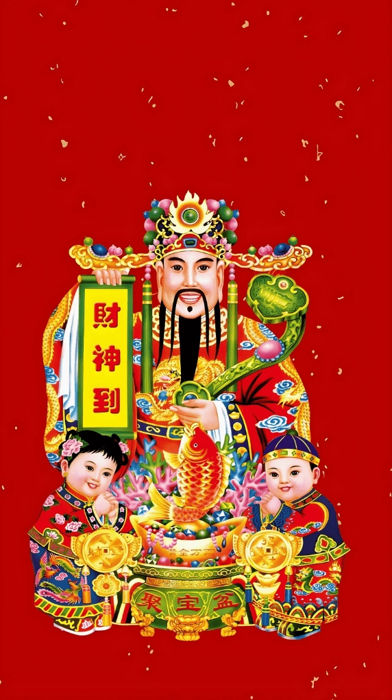 Hình nền Thần Tài dễ thương