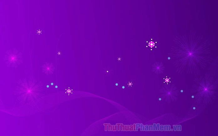Hình nền tím với phong cảnh thiên nhiên