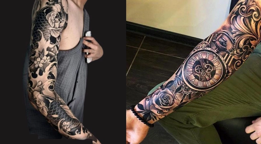 Hình xăm bắp tay nam độc đáo