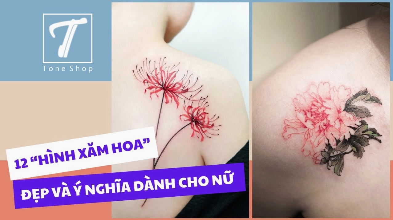 Hình xăm hoa độc đáo
