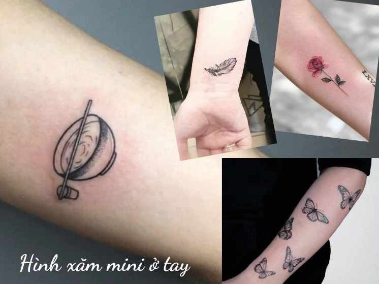Hình xăm mini nhỏ ở tay nữ