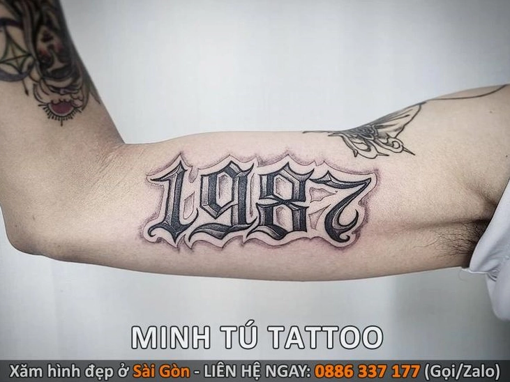 Hình xăm phong cách bắp tay nam