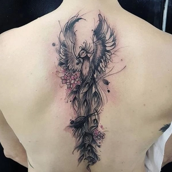 Hình xăm phượng hoàng lửa