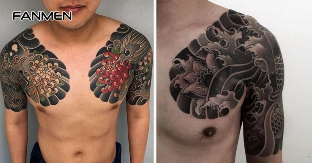 Hình xăm rồng bắp tay nam đẹp
