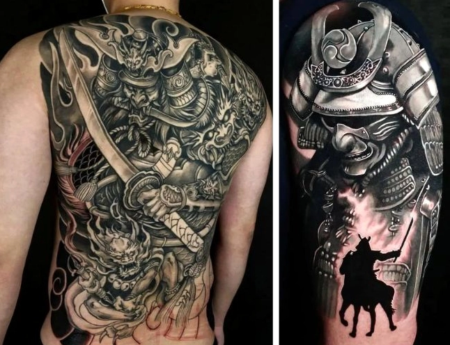 Hình xăm samurai Nhật Bản