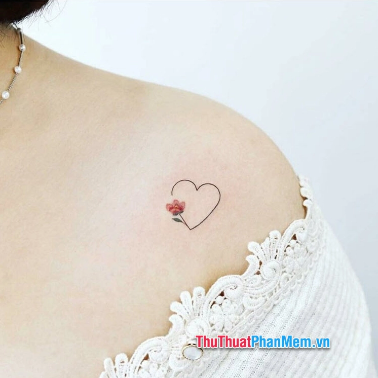 Hình xăm trái tim đẹp