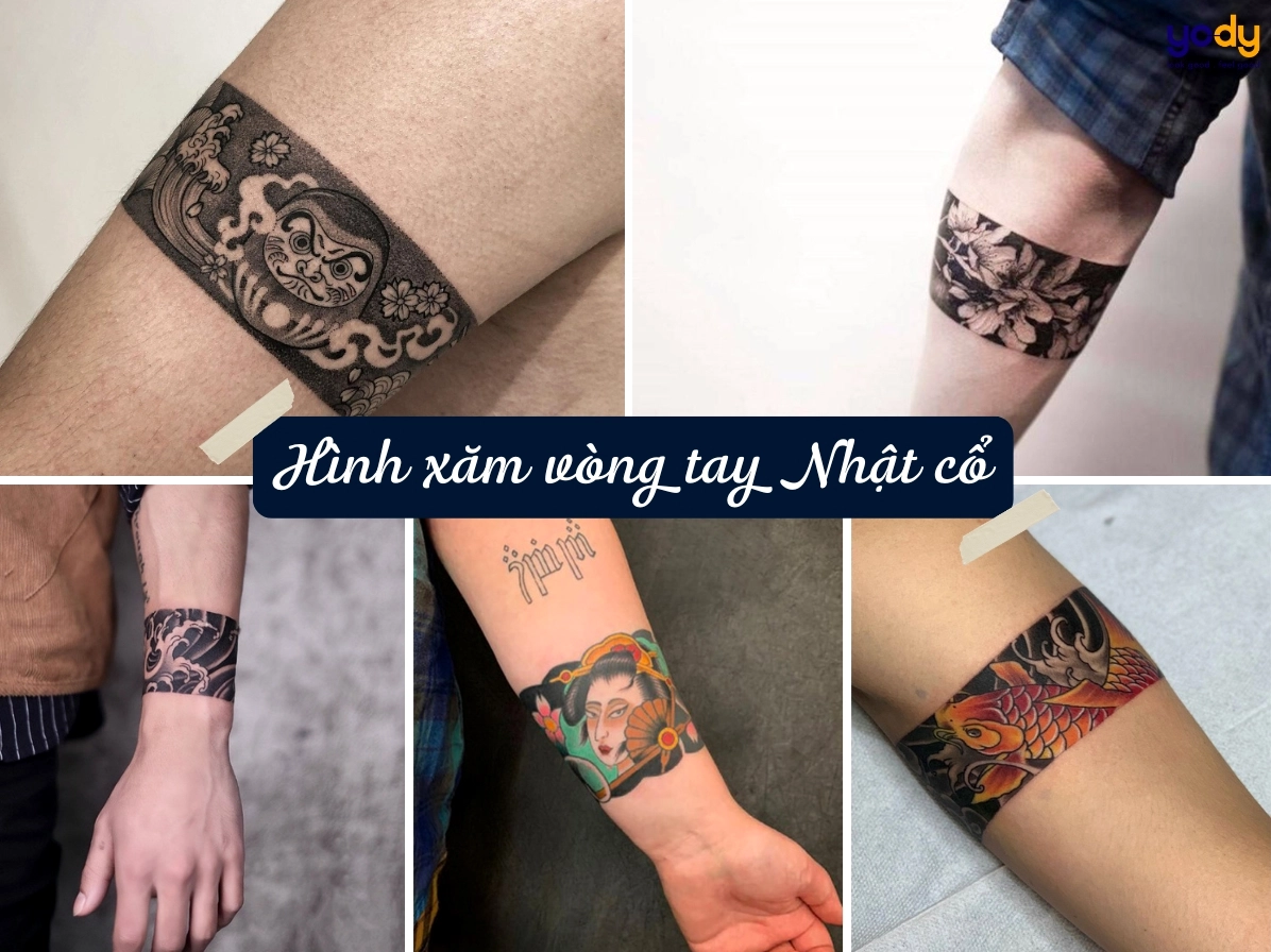 Hình xăm vòng tay Nhật cổ