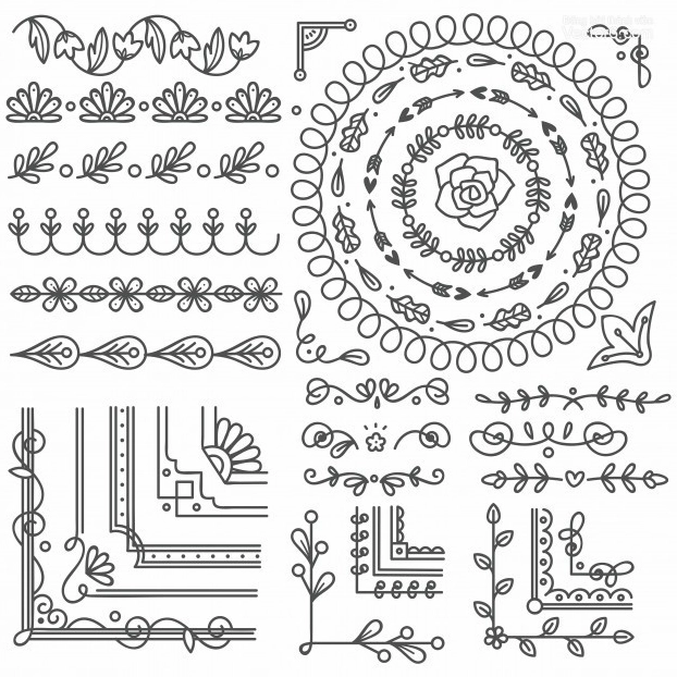 Họa tiết hoa văn vector