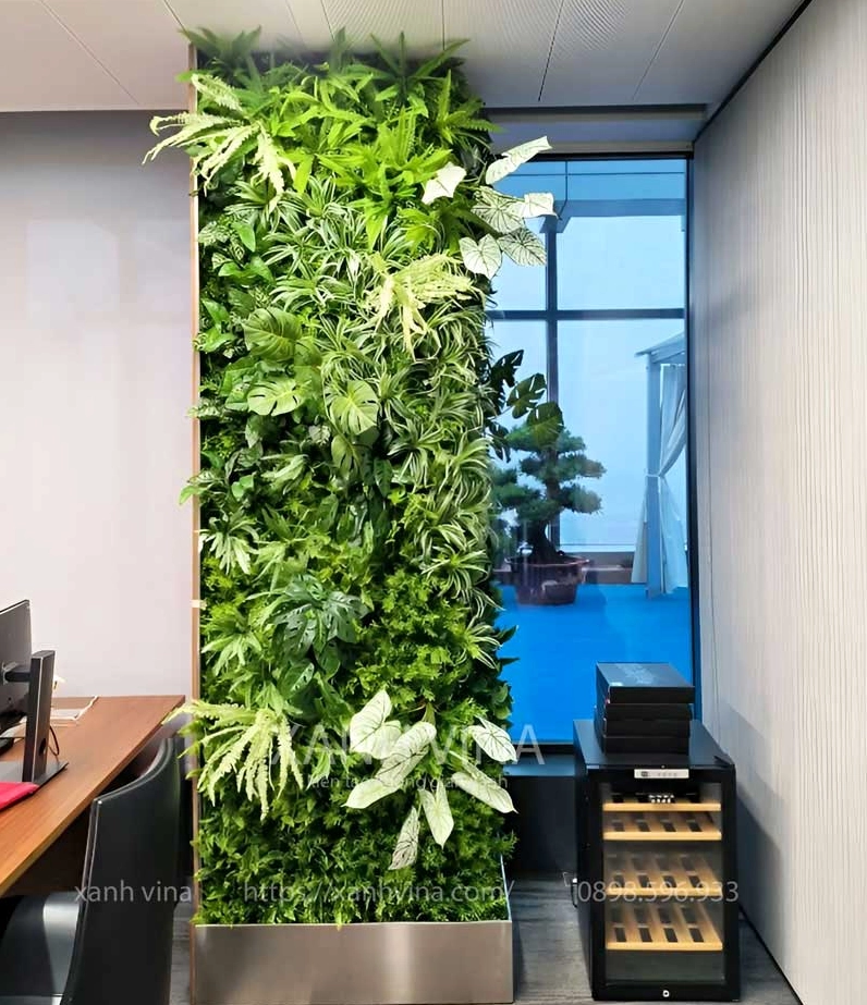 Hướng dẫn tự trang trí tường cây giả