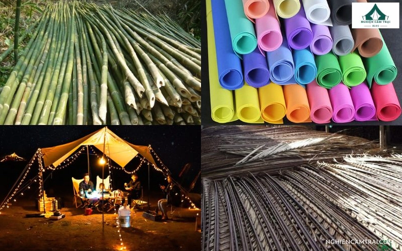 Không gian lều trại ấm cúng và đẹp