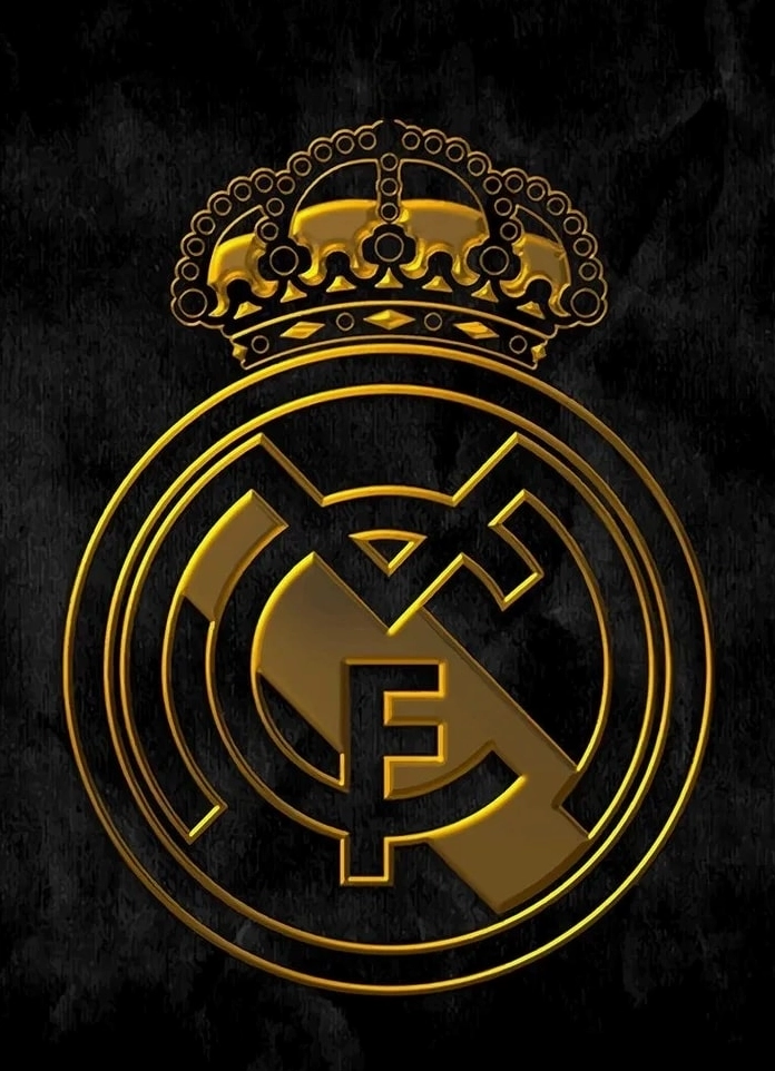 Logo Real Madrid cách điệu trên laptop