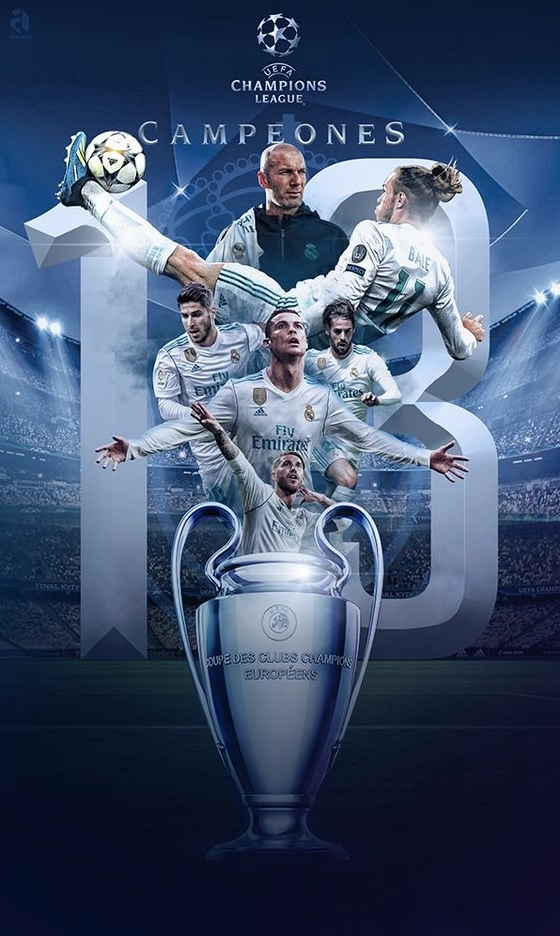 Logo Real Madrid với nền tối mạnh mẽ