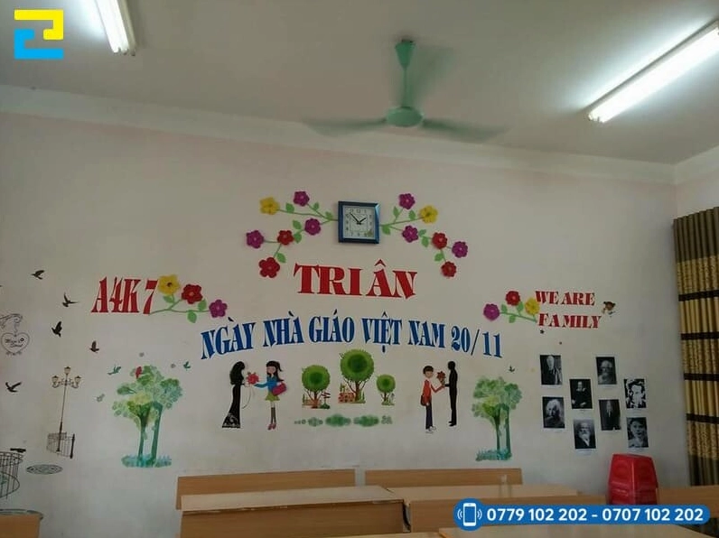 Lưu ý khi trang trí lớp học 20/11