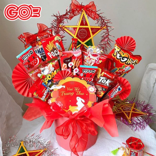 Mâm cỗ trung thu đẹp mắt