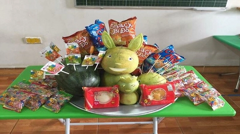 Mâm cỗ Trung Thu sang trọng và tinh tế