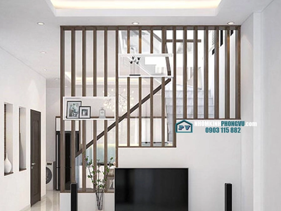 Mang cây xanh vào trang trí tam cấp cầu thang
