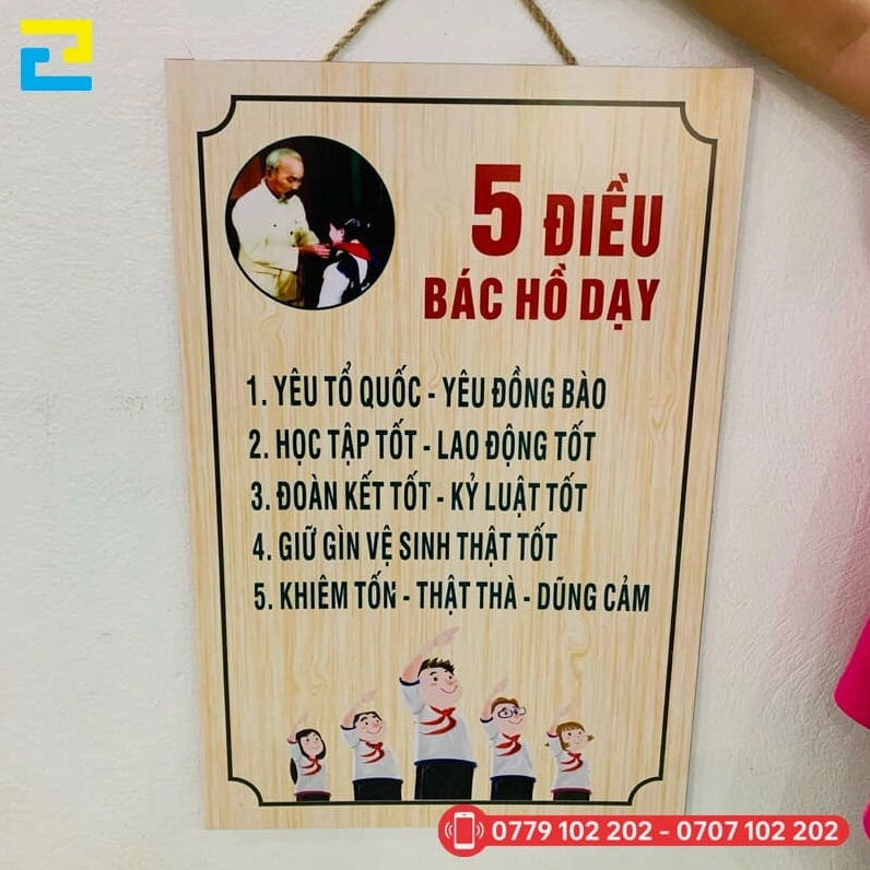 Mẫu bảng nội quy lớp học tiểu học