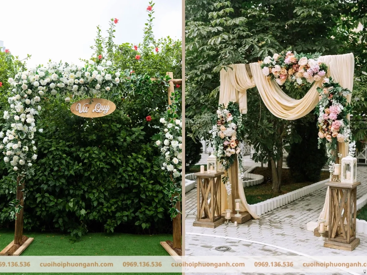 Mẫu cổng cưới vintage đẹp