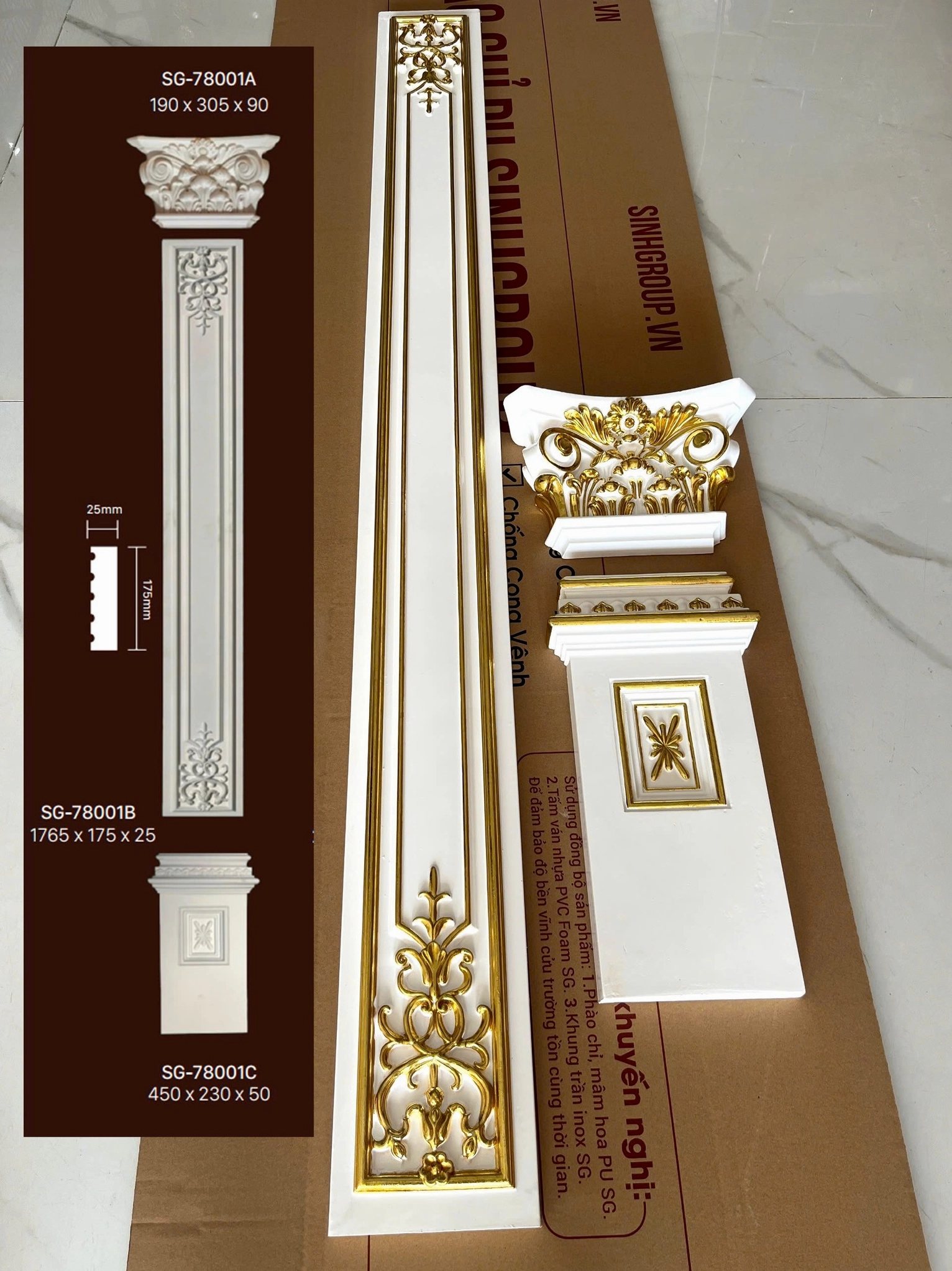 Mẫu cột nhà đẹp