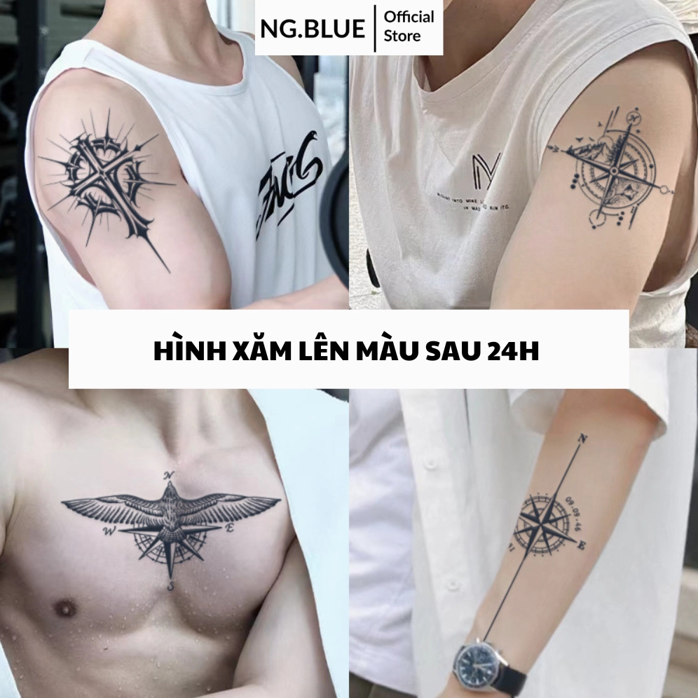Mẫu hình xăm bắp tay nam phong cách