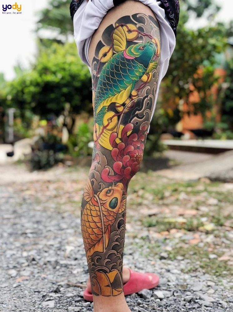 Mẫu hình xăm chân nam