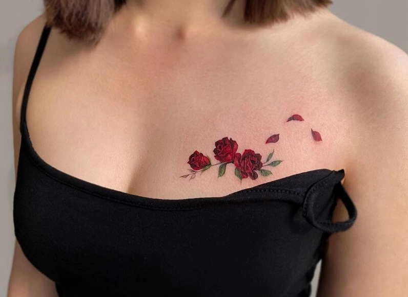 Mẫu hình xăm hoa mẫu đơn
